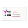 Bachelorette Buy the Bride a Round Personalized Shipping Label