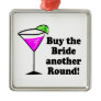 Bachelorette Buy the Bride a Round Christmas Ornaments