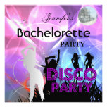 Bachelorette Disco Party Black Pink Announcements