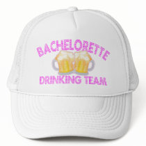 Bachelorette Drinking Team (2 Beer Mugs) Mesh Hats
