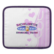 bachelorette drinking team party bridal wedding iPad sleeves
