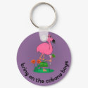 Bachelorette Flamingo/Cabana Boys Keychain