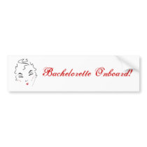 Bachelorette Onboard bumper stickers by WeddingsBest Bachelorette Onboard bumper stickers