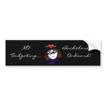 "Bachelorette Onboard I" Bumper Sticker bumper stickers