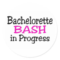 Bachelorette Party Bash In Progress Sticker