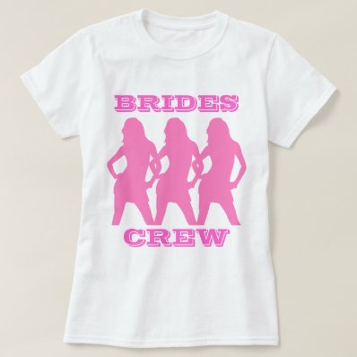Bachelorette  party brides crew tee shirt