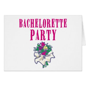 Bachelorette Party Cards card