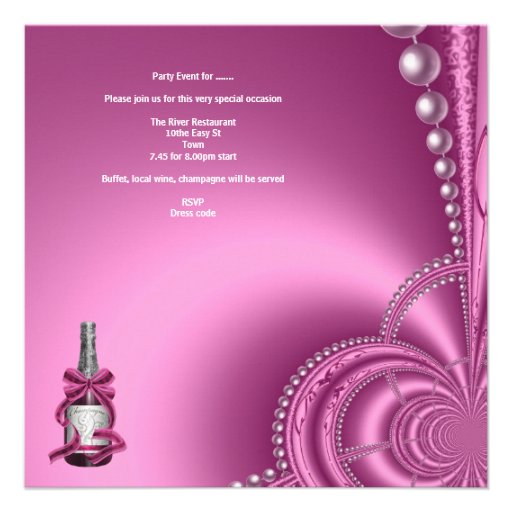 Bachelorette Party Corset Pink Shoes mask Custom Invites