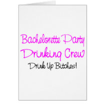 Bachelorette Party Drinking Crew Cards