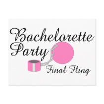 Bachelorette Party Final Fling Postcards