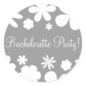Bachelorette Party Flower Power Envelope Seal stickers by hummingbirdcake Bachelorette Party Flower Power Envelope Seal stickers