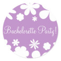 Bachelorette Party Flower Power Envelope Seal stickers