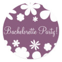 Bachelorette Party Flower Power Envelope Seal stickers
