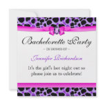 Bachelorette Party Funky Diva Leopard Purple invitations