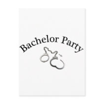 Bachelorette Party Handcuffs Post Cards