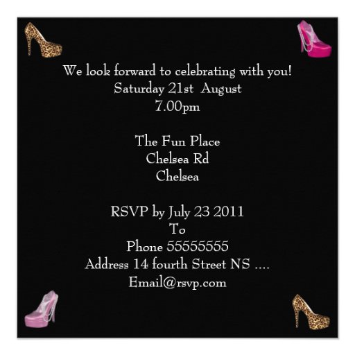 Bachelorette Party Hi Heel Shoes Bright Pink Announcement