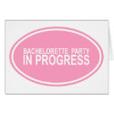 Bachelorette Party In Progress Table Cards by TeeShirtsTShirts Bachelorette Party In Progress Table Cards