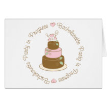 Bachelorette Party in Progress Wedding Tee Gifts cards