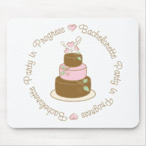 Bachelorette Party in Progress Wedding Tee Gifts Mouse Mats