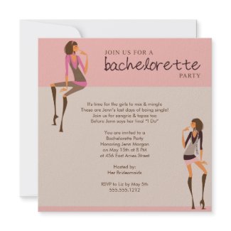 bachelorette party invitation invitation