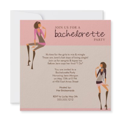 bachelorette party invitation