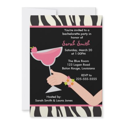 Bachelorette Party Custom Invites