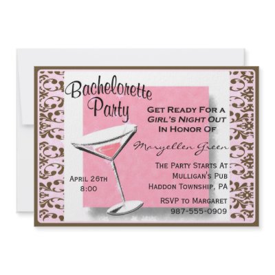 Bachelorette Party Invitation