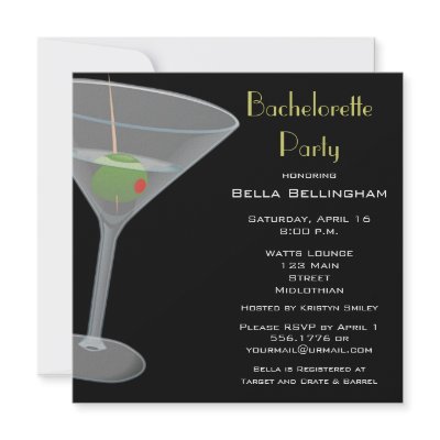 Bachelorette Party Invitation