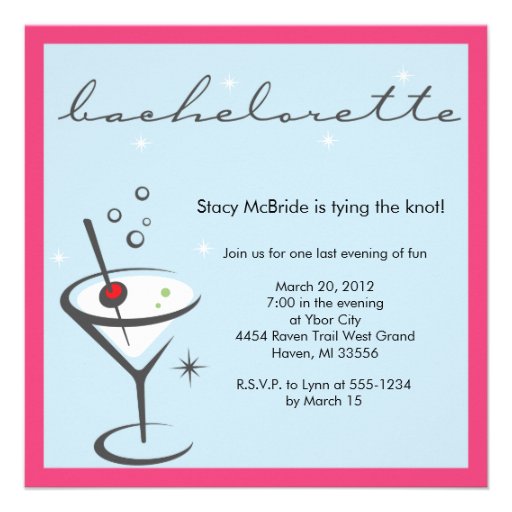 bachelorette party invitation