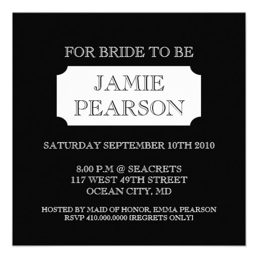 Bachelorette Party Invitation