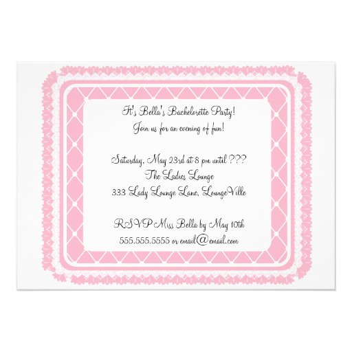 Bachelorette Party Invitation