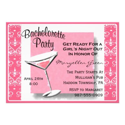 Bachelorette Party Invitation-Easy to Customize!