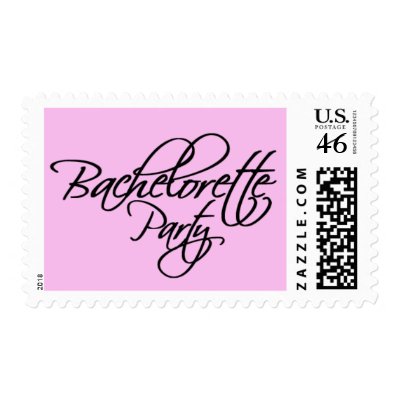 Bachelorette Party Invitation Postage Stamp