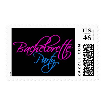 Bachelorette Party Invitation Postage Stamp