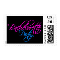 Bachelorette Party Invitation Postage Stamp