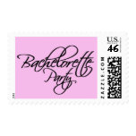 Bachelorette Party Invitation Postage Stamp