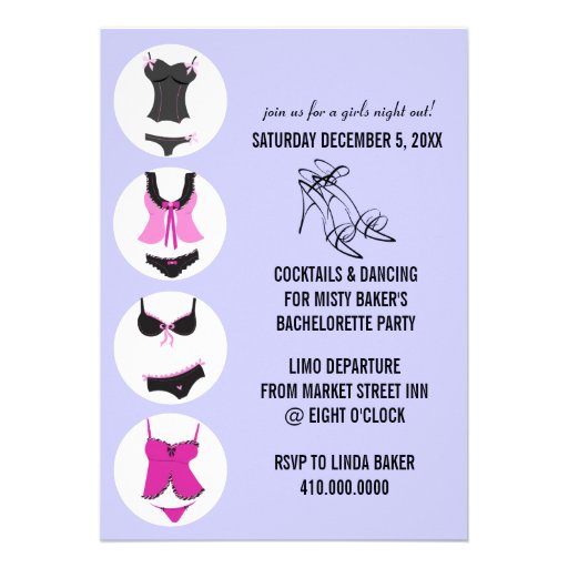 Bachelorette Party Invitations 5 X 7 Invitation Card Zazzle