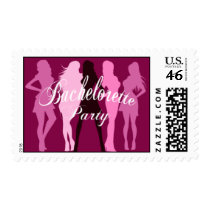Bachelorette Party Invitations Postage Stamps