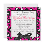 bachelorette party invite funky chic cute pink