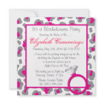 bachelorette party invite funky chic cute pink