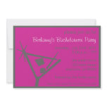 Bachelorette Party Invite Martini Glass Raspberry
