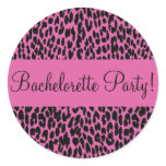Bachelorette Party Leopard Envelope Sticker Seal