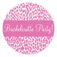 Bachelorette Party Leopard Envelope Sticker Seal sticker