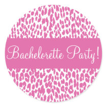 Bachelorette Party Leopard Envelope Sticker Seal by hummingbirdcake Bachelorette Party Leopard Envelope Sticker Seal