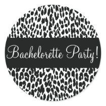 Bachelorette Party Leopard Envelope Sticker Seal by hummingbirdcake Bachelorette Party Leopard Envelope Sticker Seal