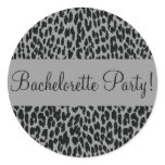 Bachelorette Party Leopard Envelope Sticker Seal