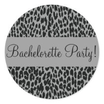 Bachelorette Party Leopard Envelope Sticker Seal by hummingbirdcake Bachelorette Party Leopard Envelope Sticker Seal
