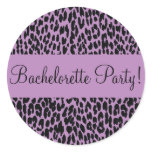 Bachelorette Party Leopard Envelope Sticker Seal