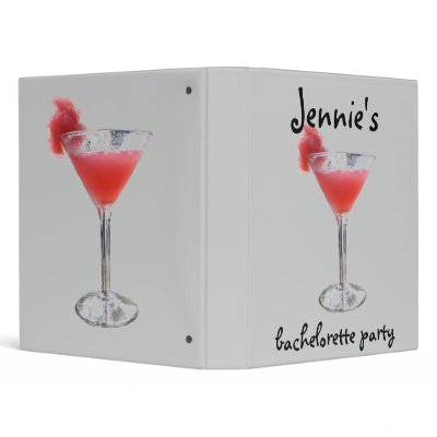 Bachelorette Party memory book Binder