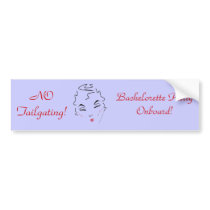 Bachelorette Party Onboard bumper stickers by WeddingsBest Bachelorette Party Onboard bumper stickers